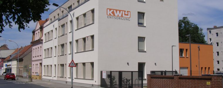 Blick auf das KWU Verwaltungsgebäude in Fürstenwalde, Frankfurter Straße 81, 15517 Fürstenwalde