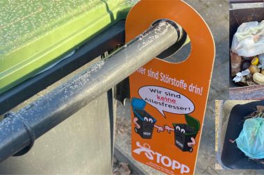 Biotonne bitte ohne Störstoffe und nicht überfüllen