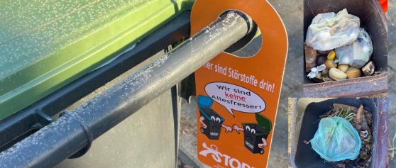 Biotonne bitte ohne Störstoffe und nicht überfüllen